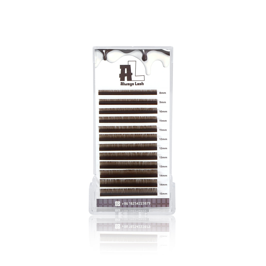 Always Dark Brown Colored Lash 0.05mm False Mink Eyelashes