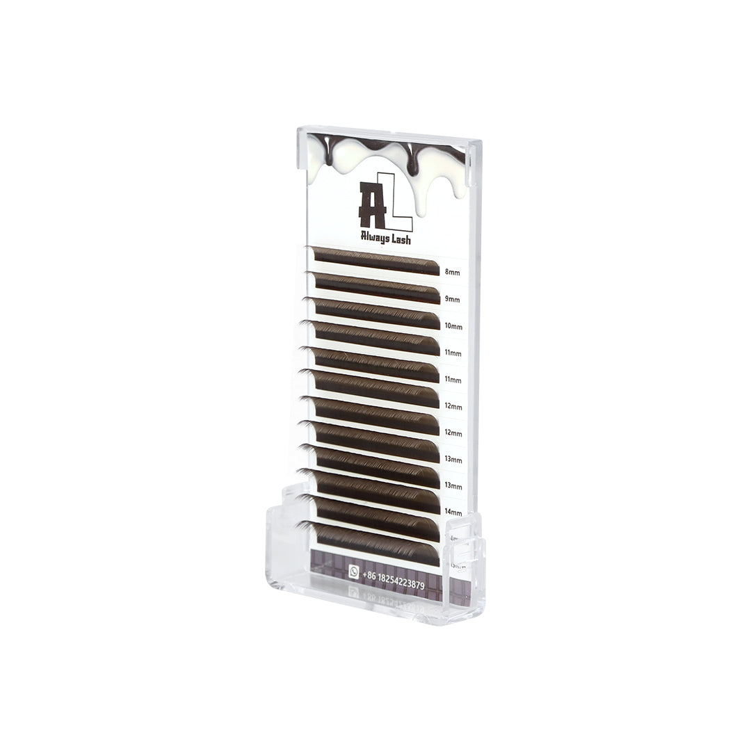 Always Dark Brown Colored Lash 0.05mm False Mink Eyelashes