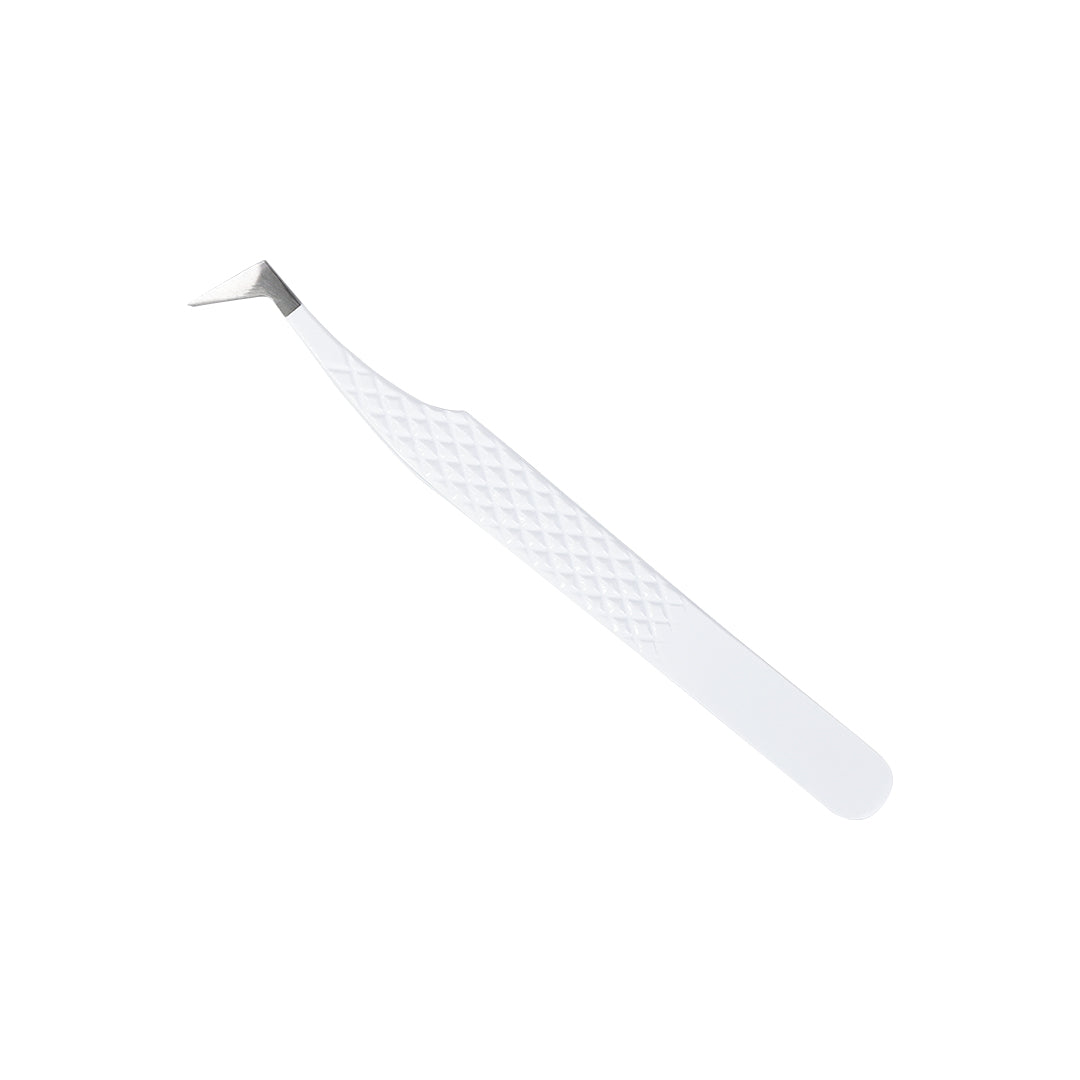 AL-01 Fiber Tip White Dust Mega Volume Tweezers