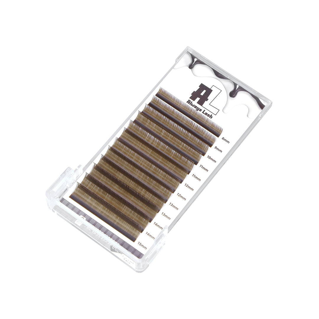 Always Light Brown Colored Lash 0.05mm False Mink Eyelashes