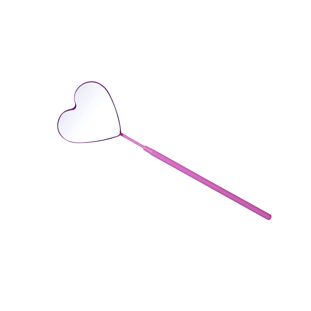 Stainless Steel Heart Series Purple Mirror for Lash Extensions