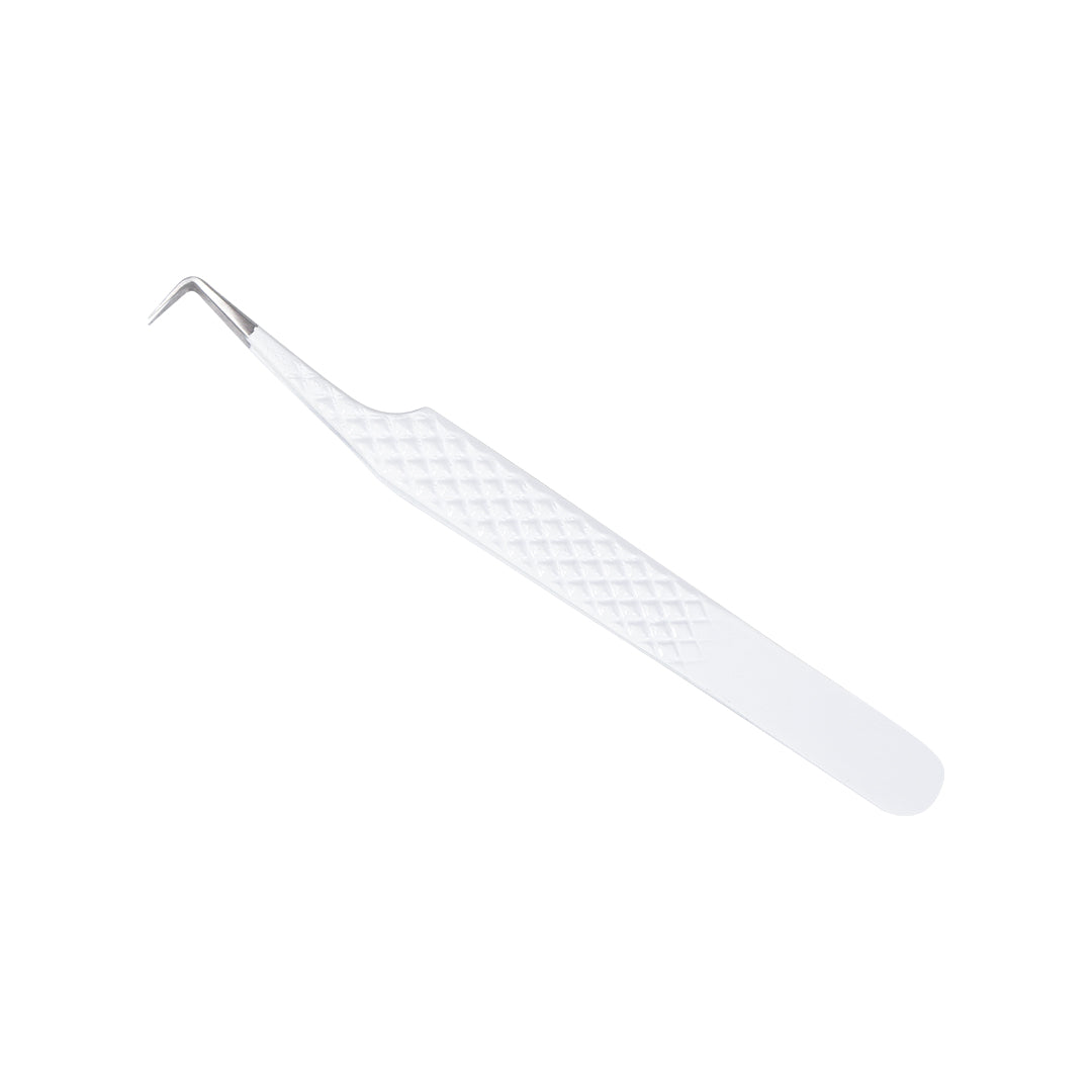AL-03 Fiber Tip White 90°-Deg Coated Tweezers