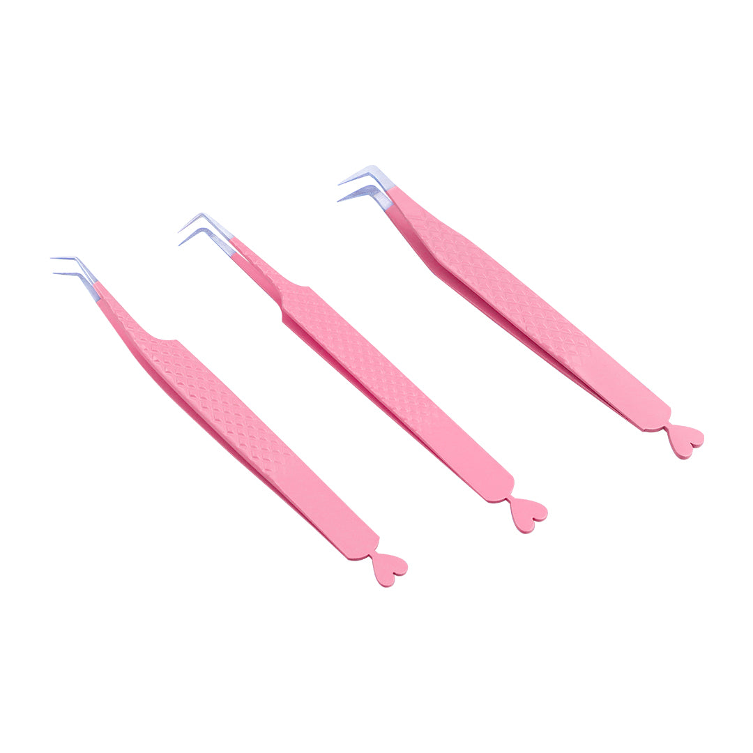 AL-Heart Series L-Angled Volume Tweezers