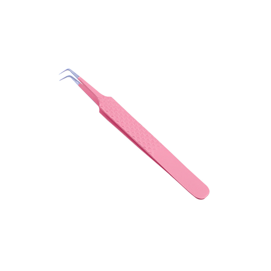 AL-C Fiber Tip Pink 90-Degree Mega Volume Tweezers