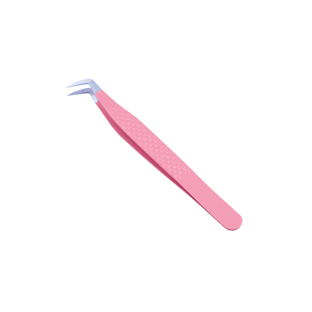 AL-D Fiber Tip Pink Mega Volume Tweezers